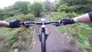 preview picture of video 'Bike Park Wales full run of Melted Welly, Blue Belle and Norkle. BPW Mountain Bike Centre Oct 2013'