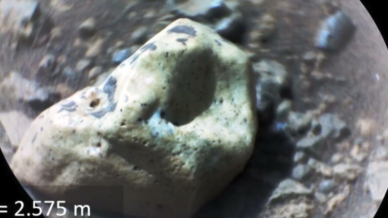 Totalmente inesperado»:El rover de la NASA impactó una roca en Marte y halla una sorprendente gema.