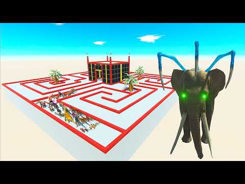 ESCAPE FROM ALIEN ELEPHANT - Animal Revolt Battle Simulator - ARBS