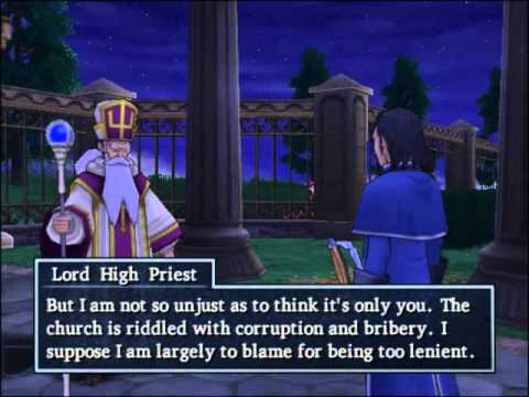175 Dragon Quest 8 Cutscene - The Lord High Priest speaks to Marcello about rumours