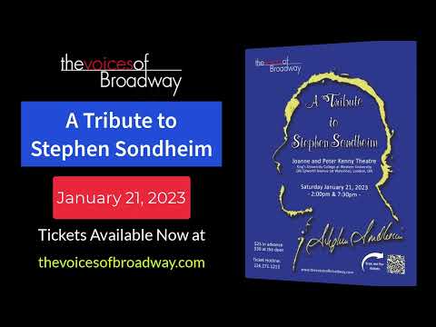 A Tribute To Stephen Sondheim by the Voices of Broadway - Trailer