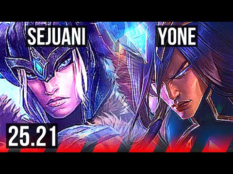 SEJUANI vs YONE (TOP) | EUW Master | 25.21