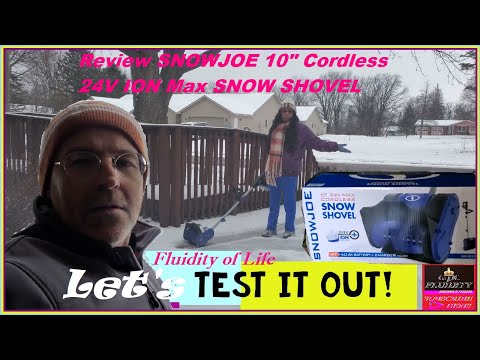 Snow Joe Snow Shovel Cordless Snow Blower Product Review Inexpensive 10" 24V ION Max Pros and Cons