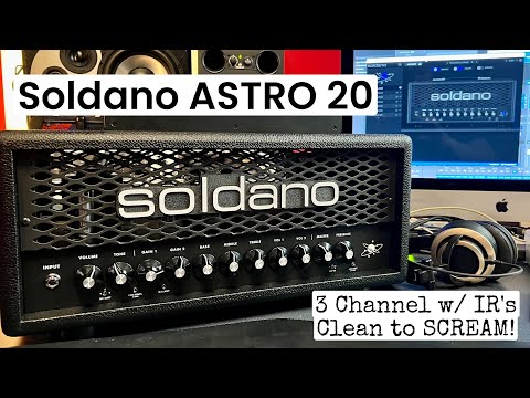 Soldano ASTRO-20 3-Channel 20-Watt Guitar Amp Head 2023 - Present - Black image 5