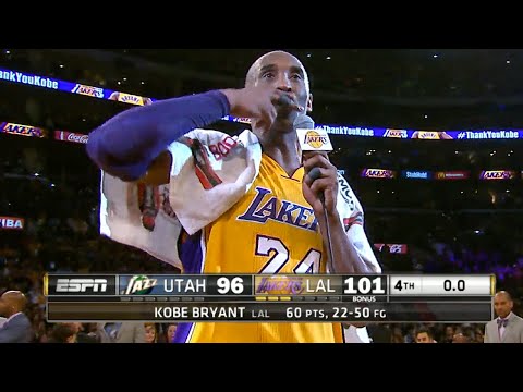 Kobe Bryant's Final Game! (60 POINTS) | April 13, 2016