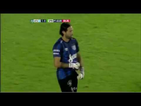 La doble atajada de Lucchetti. Atlético Tucumán 1 - Sportivo Belgrano 0. Fecha 39. B Nacional 2015.