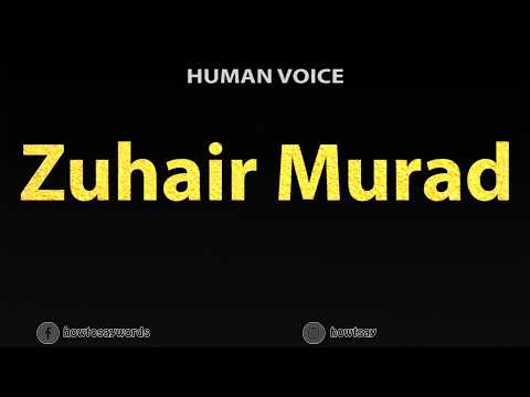 How To Pronounce Zuhair Murad
