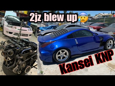 sc300 2jz engine pull/ 350z Kansei KNP test fit