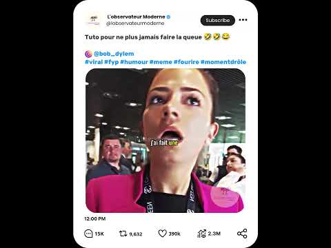 Tuto pour ne plus jamais faire la queue 🤣🤣😂