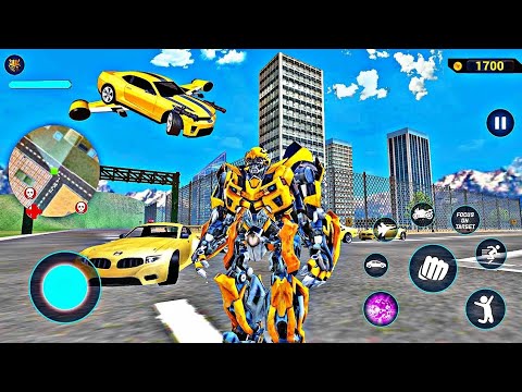Jet Robot Car Transformation - Robot Games - Android Gameplay