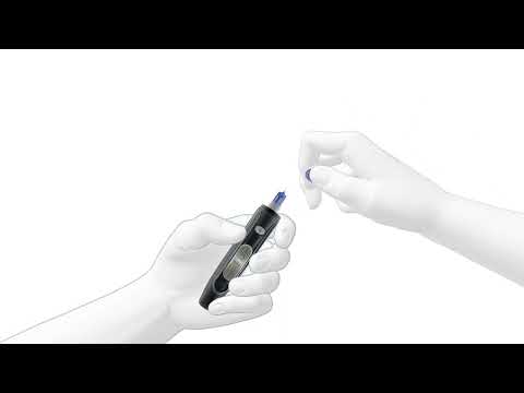 Taking a test with Philips Connected Blood Glucose Monitor