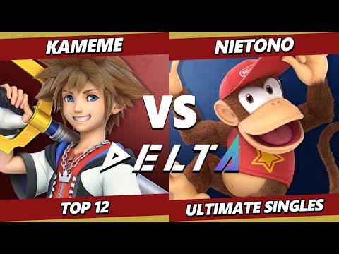 Delta 5 - Kameme (Sora, Mii Brawler, Mega Man) Vs. Nietono (Diddy Kong) Smash Ultimate - SSBU