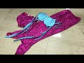 Girls Mermaid Tail Swimmable 3pcs Bikini Set Children Costume Princess Swimming Suit