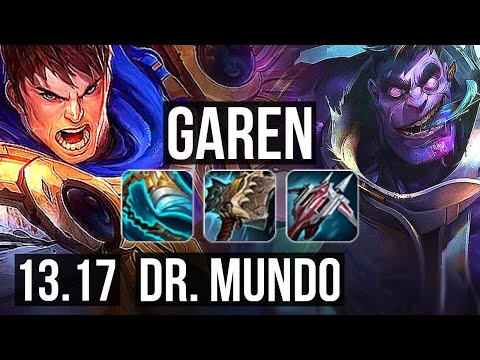 GAREN vs DR. MUNDO (TOP) | 6/2/8, 900K mastery, 300+ games | NA Master | 13.17