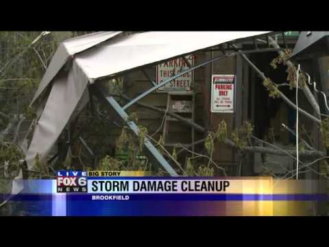 Storm damage cleanup