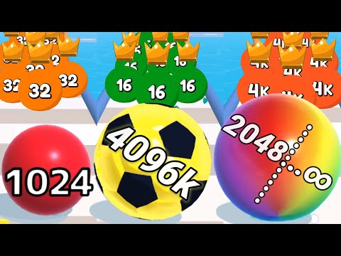 Ball Run 2048 in Infinity Mod vs Level Up Balls / 2048 ball run Gameplay Walkthrough New part #6
