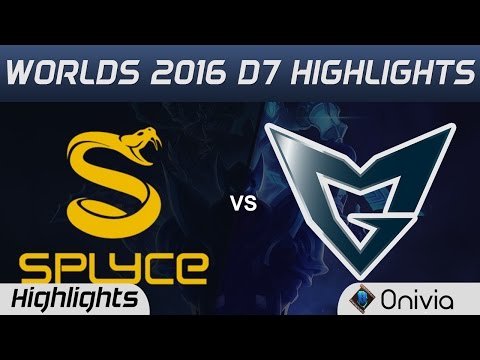 SPY vs SSG Highlights Worlds 2016 D7 Splyce vs Samsung Galaxy