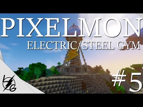 Battle against Electric/Steel gym on Pocketpixel (minecraft pixelmon server) w/Gamerlegend