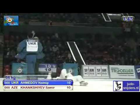 Judo 2010 Tblisi: Namig Ahmedov (UKR) - Samir Khanksiyev (AZE) [-66kg] golden score.