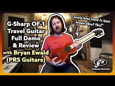 G-Sharp OF-1 Travel Guitar, Three Tone Sunburst (g# tuning, comes w/ gig bag) image 26