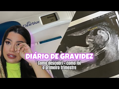 DIÁRIO DE GRAVIDEZ (primeiro trimestre) descoberta, sustos e sintomas 🤰🏻