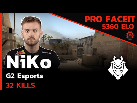 NiKo G2 TAKES OVER FACEIT!🔥 w/maden (MIRAGE) FACEIT LVL 10 / CSGO POV / Aug 31, 2023