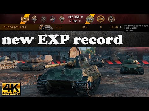 E50 Domination 9K DMG, 9 Kills, EXP Record 2046, 1690 Block | Ultra HD 4K | World of Tanks