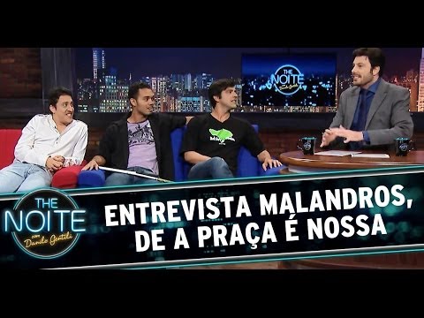 The Noite 02/07/14 (parte 1) - Entrevista Malandros da Praça