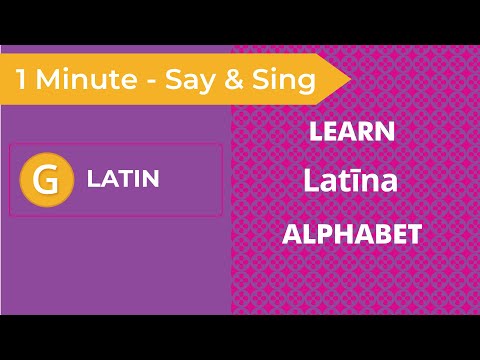 Learn the Latin Alphabet in 60 Seconds | Latin Alphabet Song | Teach and Learn Latin Alphabet