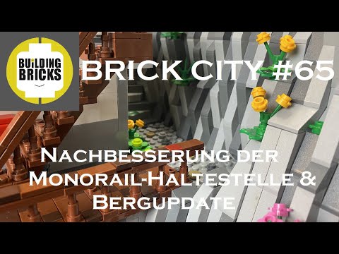 Brick City #65 Nachbesserung der Monorail Haltestelle & Bergupdate