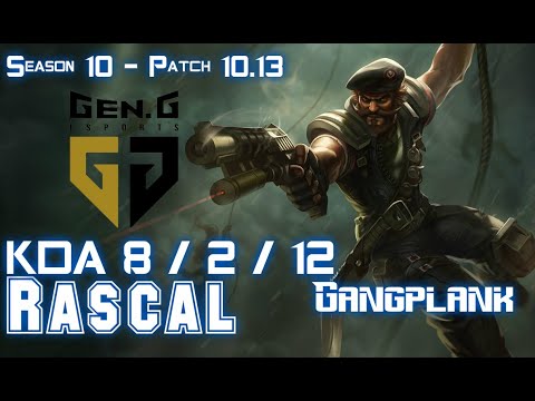 Gen Rascal GANGPLANK vs MORDEKAISER Top - Patch 10.13 KR Ranked