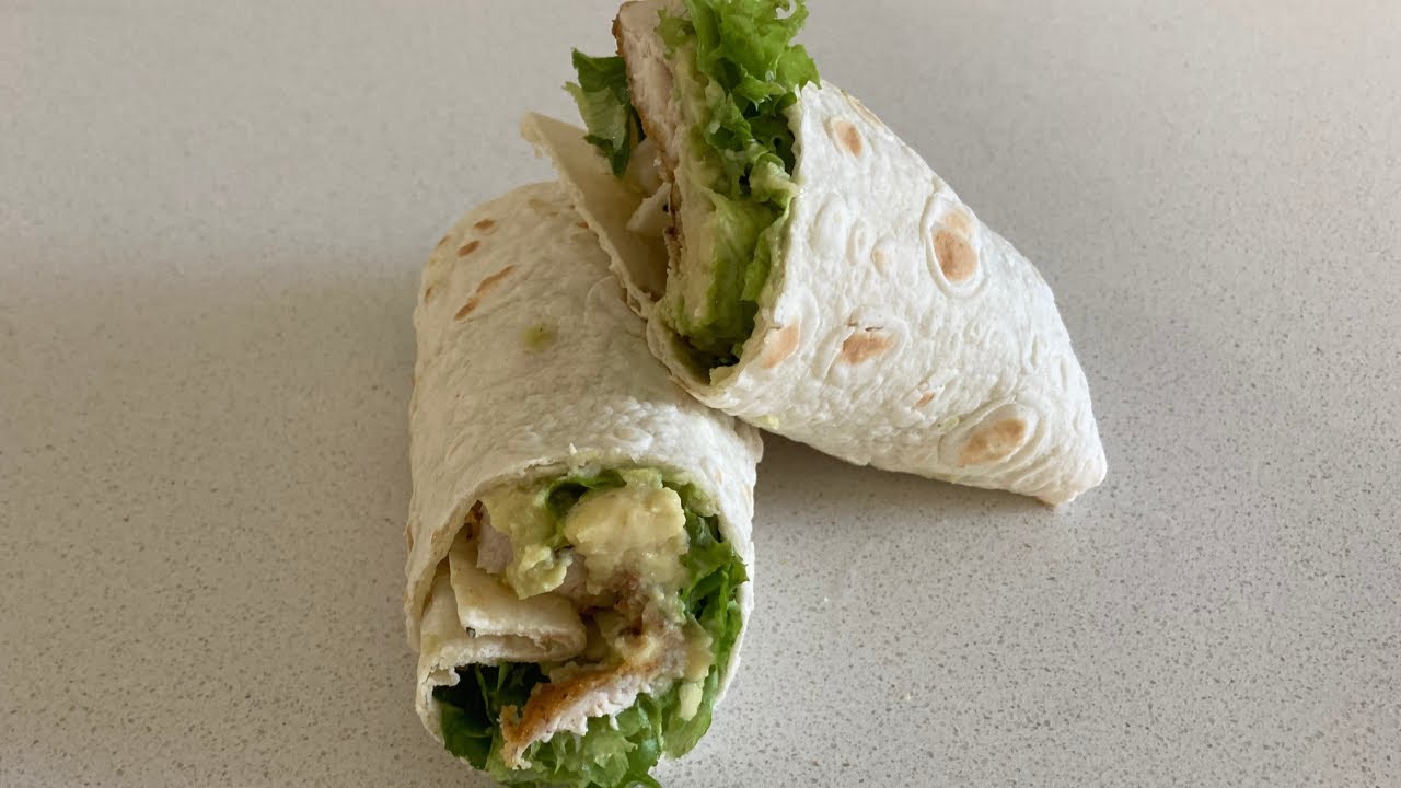 How to make Chicken Avocado Wrap | How to make Avocado Chicken Wrap