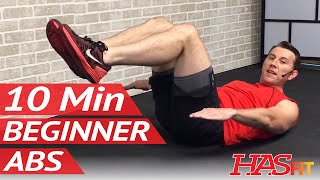 10 Min Easy Abs Workout for Beginners - Beginner Ab Workout for Women & Men at Home - Abdominal
