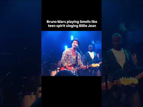 Bruno Mars playing Smells like teen spirit while singing Billie Jean 🤯