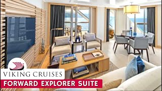 Viking Neptune | Explorer Suite ES3 Walkthrough Tour & Review | 4K | Viking Ocean Cruises