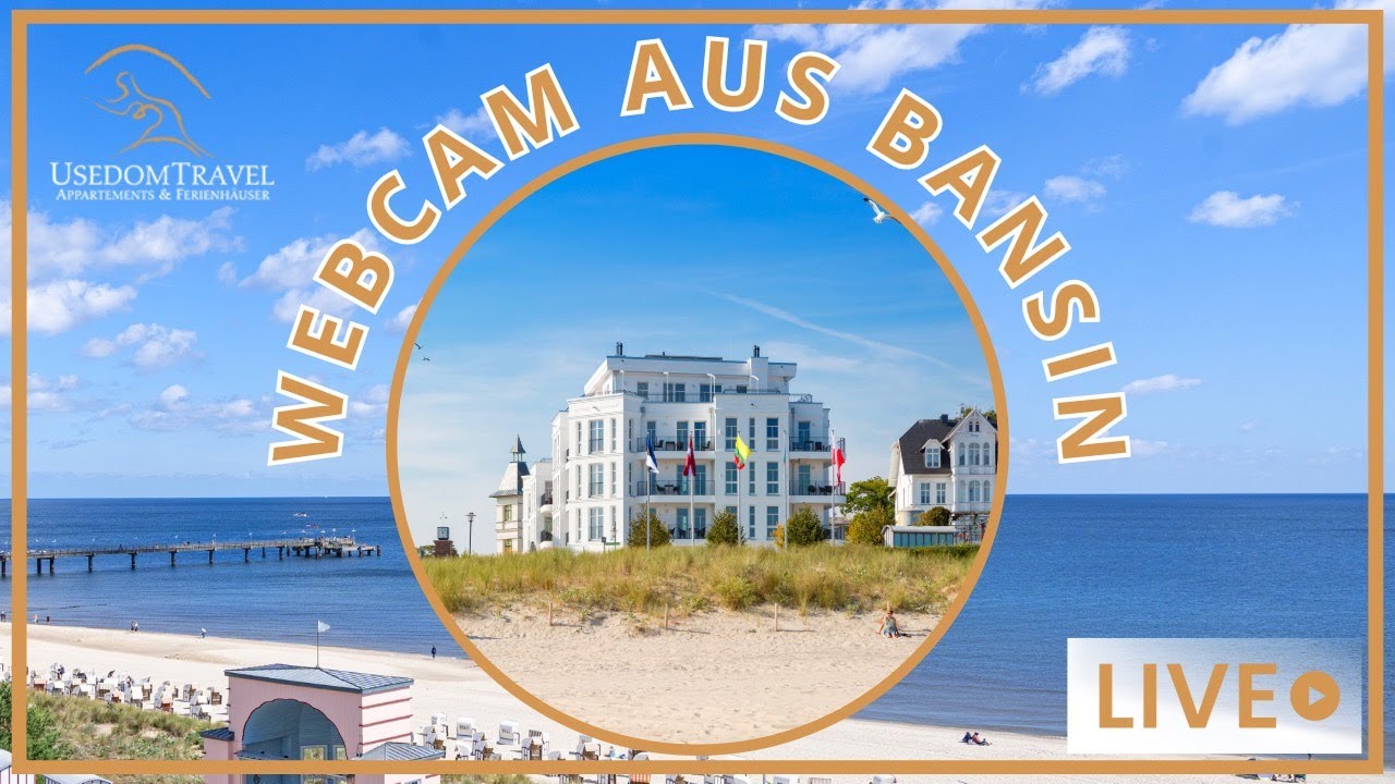 Live webcam view of Bansin Pier & Baltic Beach Promenade