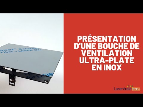 Bouche de ventilation design, réglable, carrée