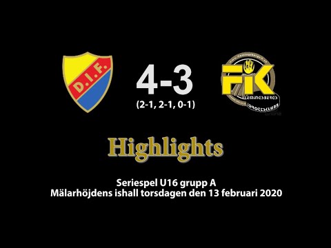 20200213 DIF-Flemingsberg 4-3 Highlights