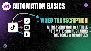 Get Started with Automation - Short-Form to Multiple Platforms & Article Writing
