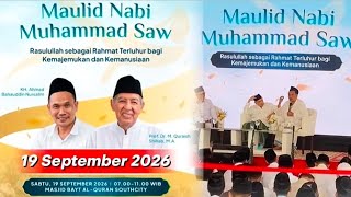 Download lagu Studying with Gus Baha' & Prof. Quraish Shihab - Prophet Muhammad's Birthday Celebration at Bayt ... mp3