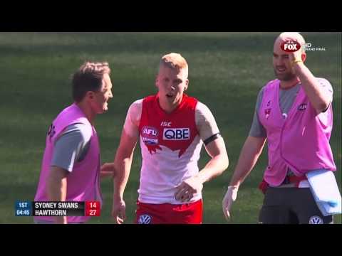 Dan Hannebury Gets Destroyed in the 2014 Grand Final