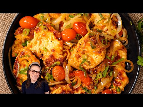 Filé de frango fácil na frigideira bem suculento!