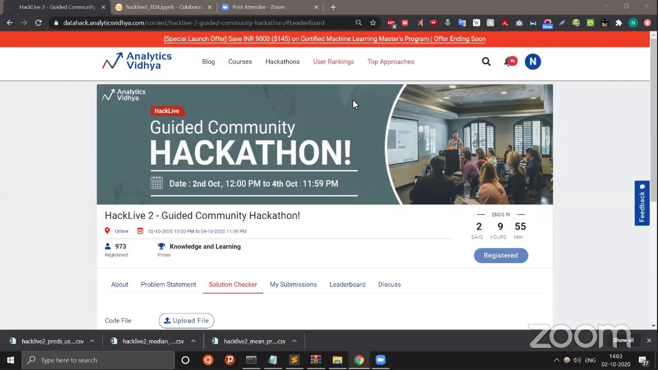 HackLive 2 - Guided Community Hackathon! (Youtube Like Count Prediction)