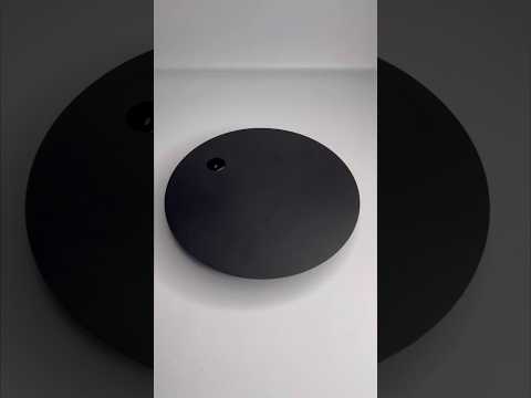 Розетка потолочная под блок питания черная D180 и диск 220 с отверстием 22,5 мм для неона