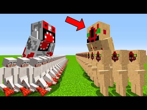 MOB BATTLE 1000 scp 096 VS scp 173 scp 049 pocket edition secret base village 2 shy guy minecraft pe