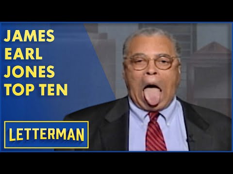 James Earl Jones' Top Ten Things That Sound Cool | Letterman