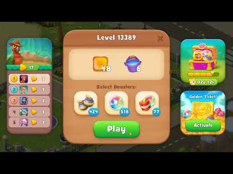 Gardenscapes level 13389 Gameplay #Bubunka