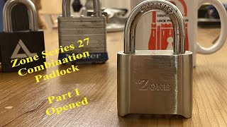 #7 The Zone Series 27, combination padlock (Master Lock 175 clone). Part one : - Opened.