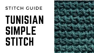 Tunisian Simple Stitch - No Curl, No Bind-Off Gap