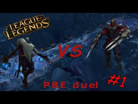 PBE Duel #1 - Jhin vs Zed